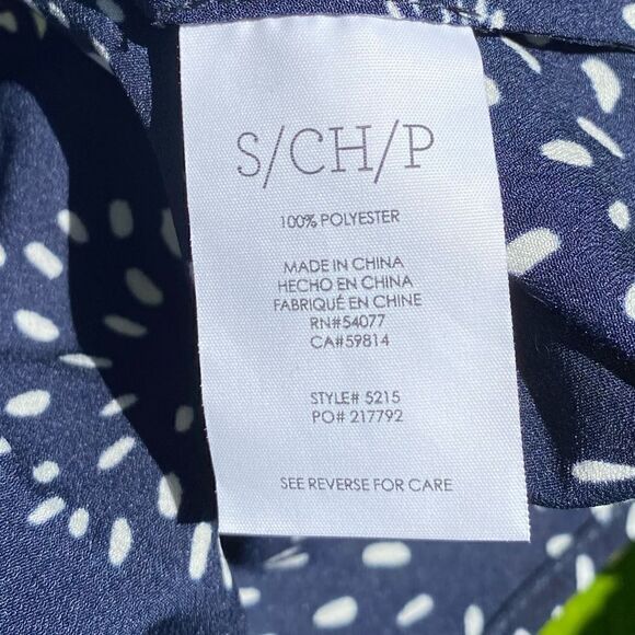 👚Cabi Dandelion Wish Top Sleeveless Blouse in Navy & White. Size S. EUC! - Picture 7 of 8